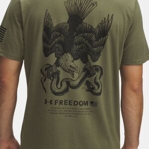Under Armour Men’s Olive Green Eagle & Snake Graphic Tee